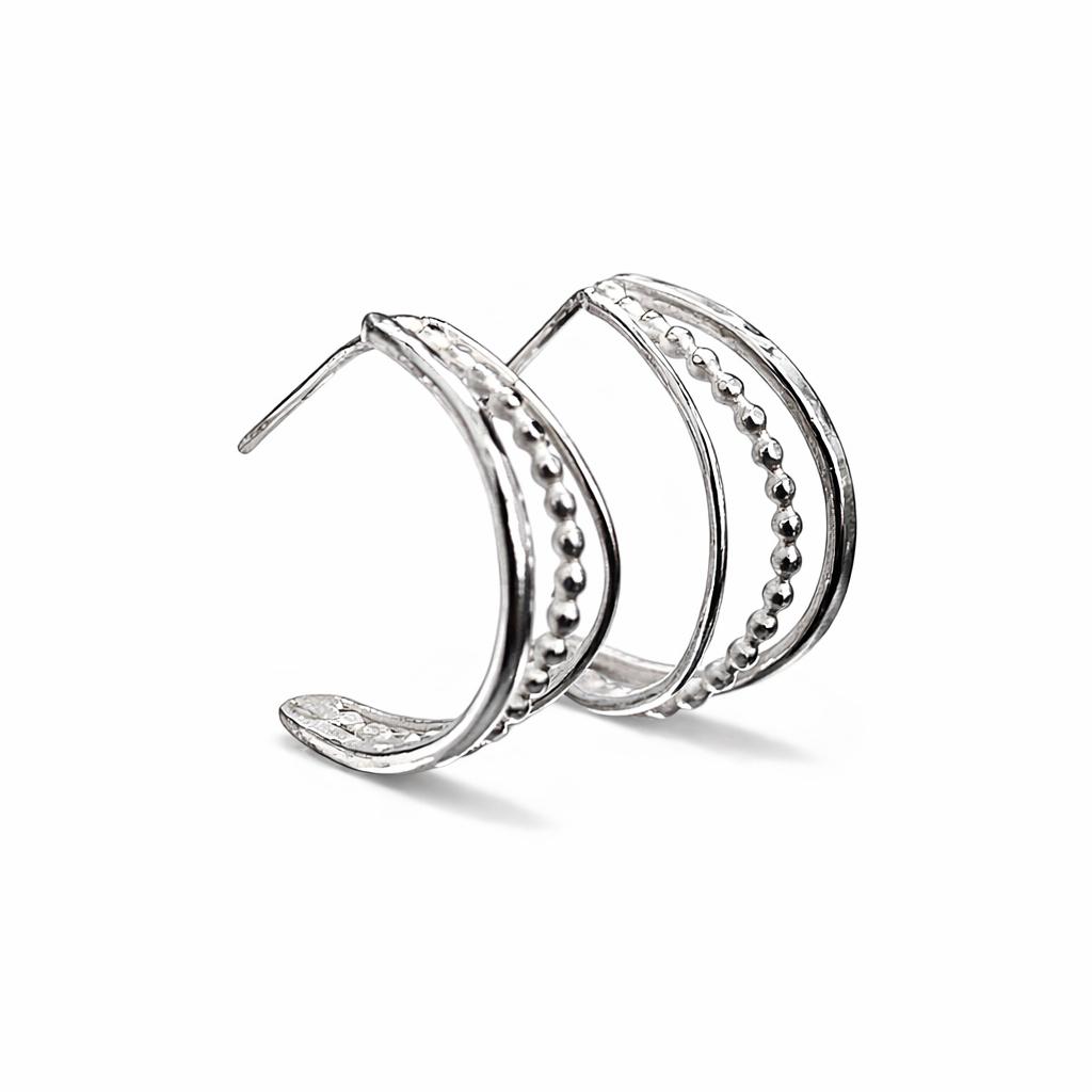 Wave Half Hoops Earrings