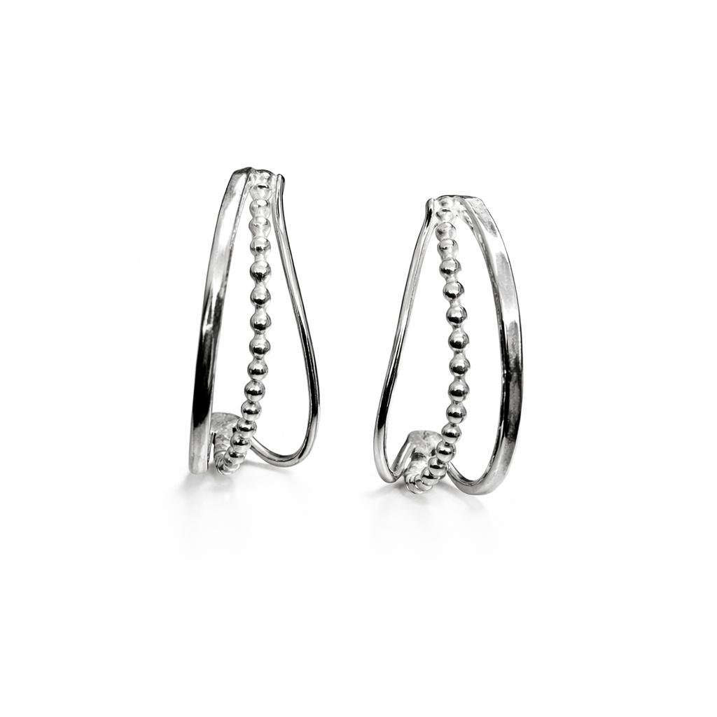 Wave Half Hoops Earrings