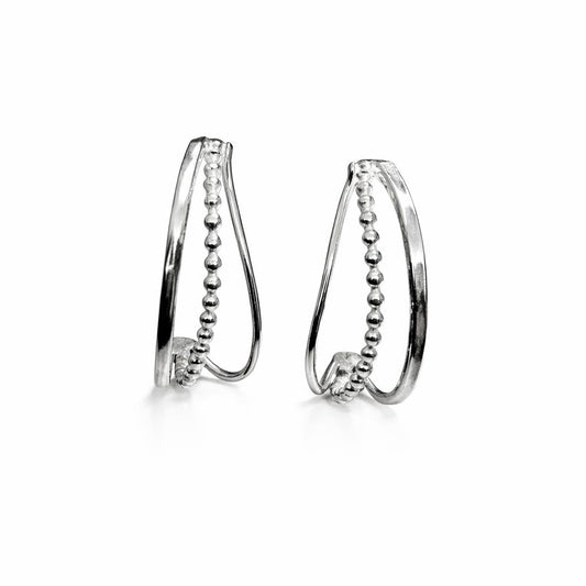 Wave Half Hoops Earrings